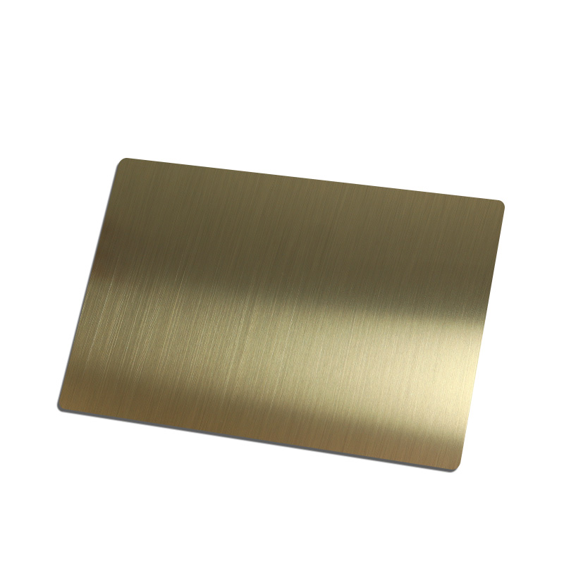 Stainless Steel Hairline Champange Gold Matt AFP Sheet