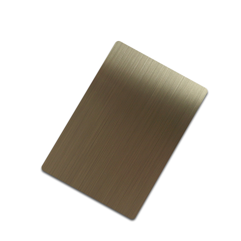 Stainless Steel Hairline Bronze Matt AFP Sheet