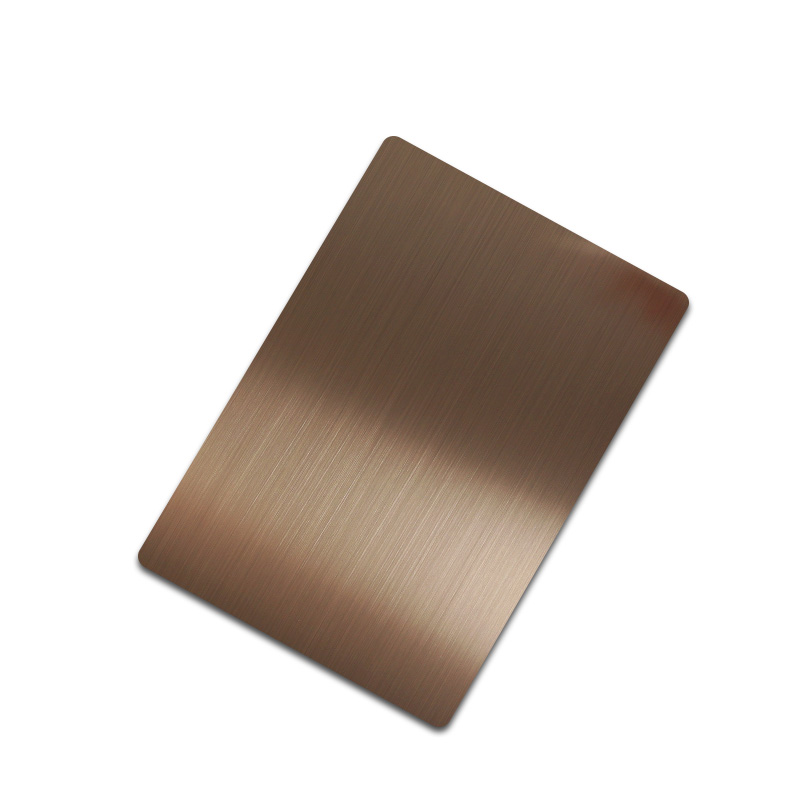 Stainless Steel Hairline Copper Matt Sheet