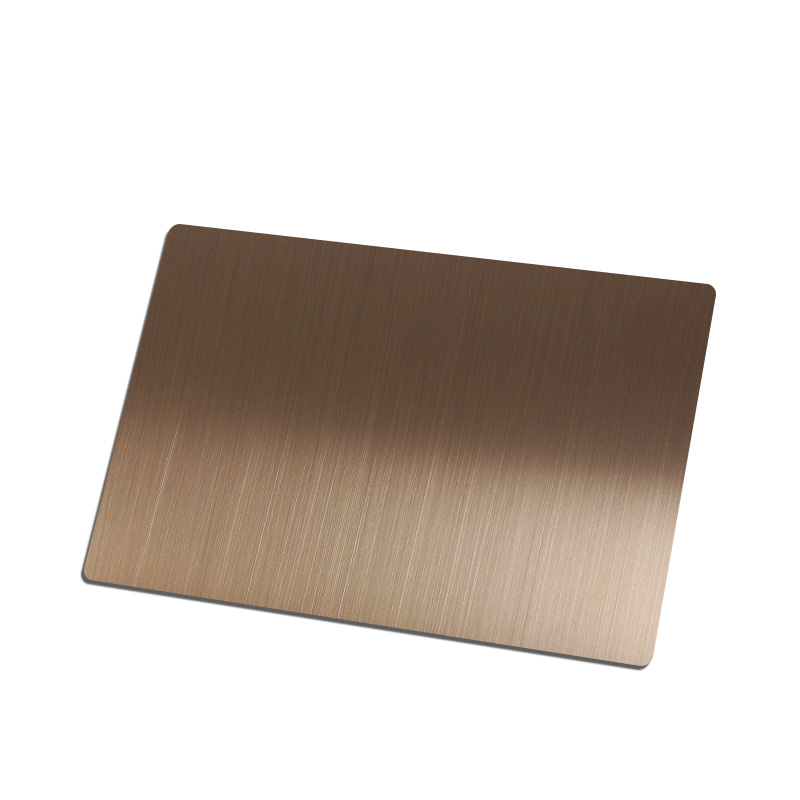 Stainless Steel Hairline Copper Matt Sheet