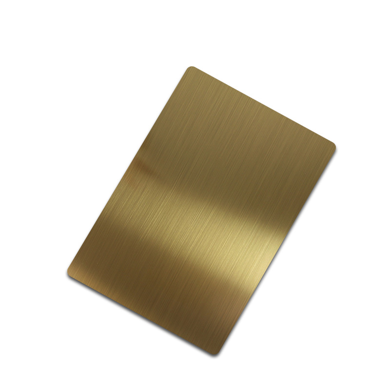 Stainless Steel Hairline K-gold Matt Sheet