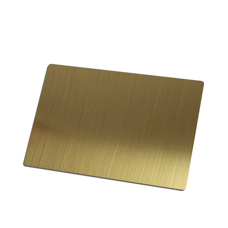 Stainless Steel Hairline K-gold Matt Sheet