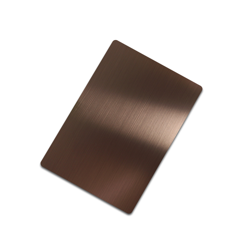 Stainless Steel Hairline Brown Matt Sheet