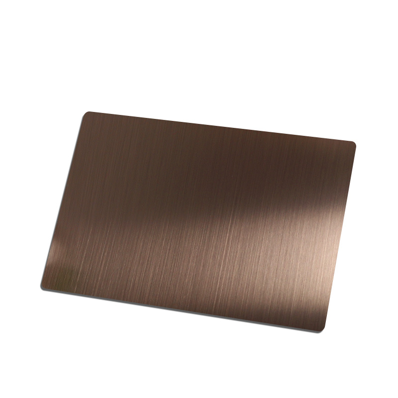 Stainless Steel Hairline Brown Matt Sheet