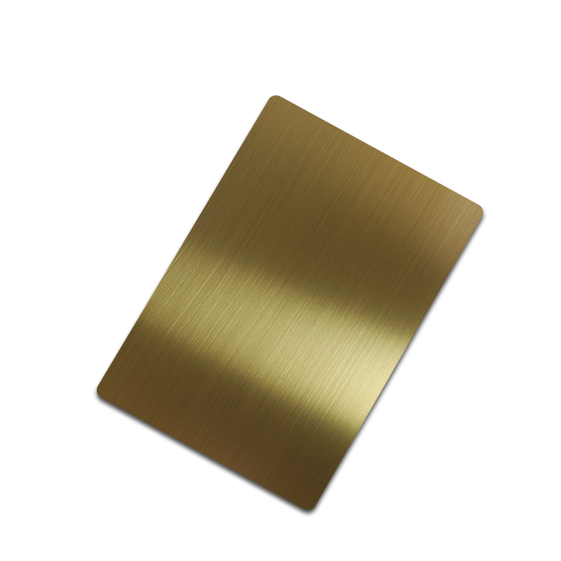 Stainless Steel Hairline Brass Matt Sheet