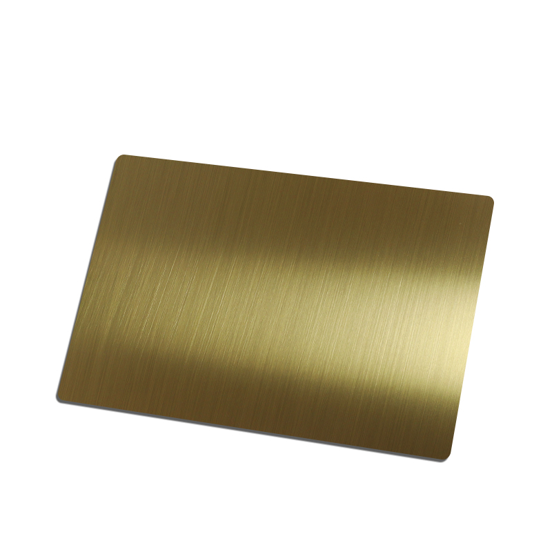 Stainless Steel Hairline Brass Matt Sheet