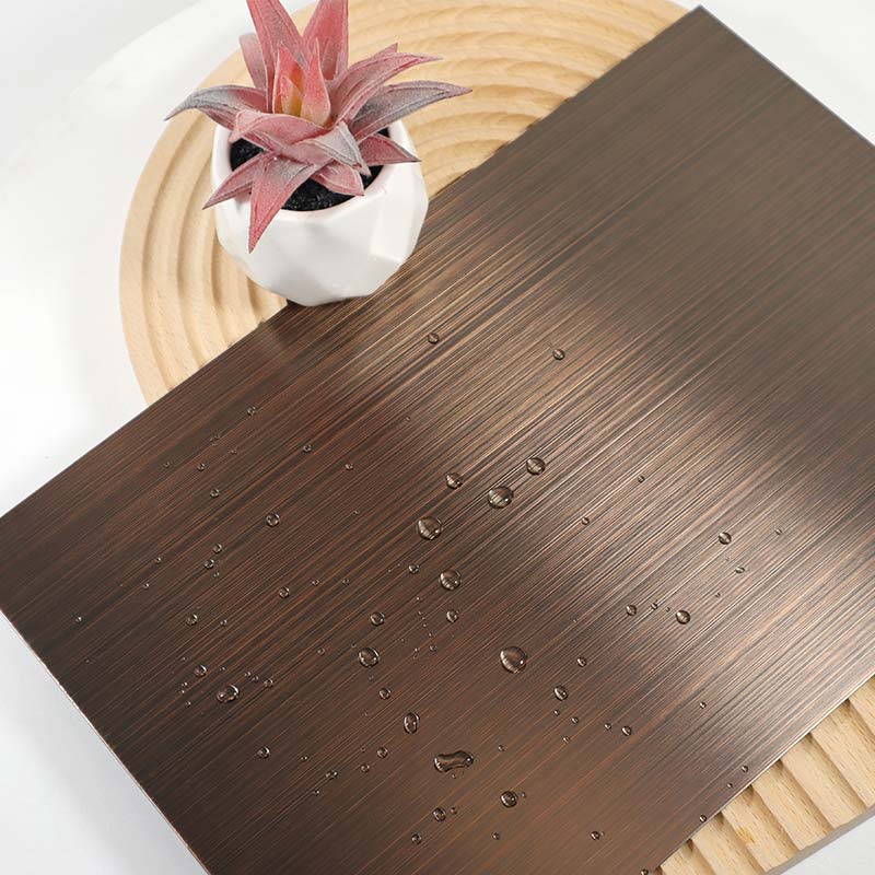 Stainless Steel Antique Copper Matt Sheet