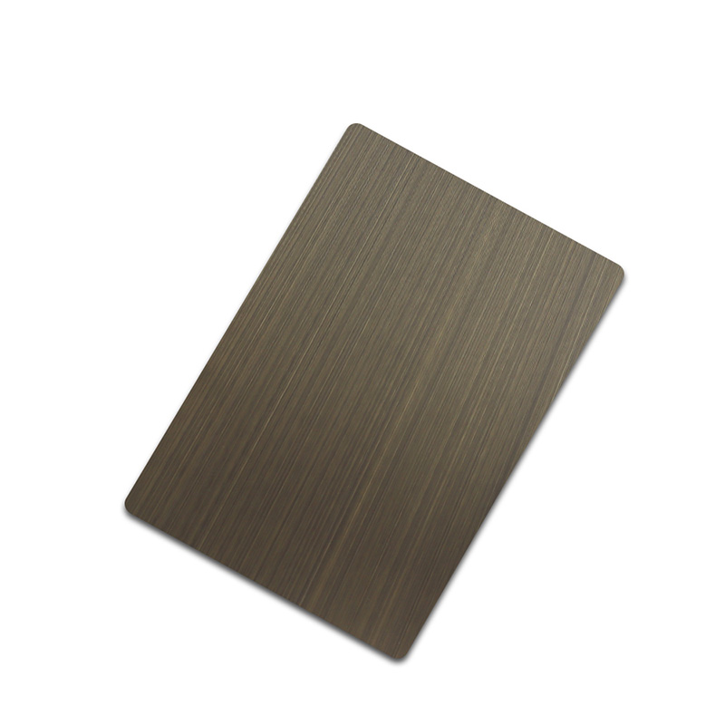 Stainless Steel Hairline Antique Bronze Matt Sheet