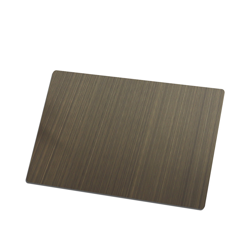 Stainless Steel Hairline Antique Bronze Matt Sheet