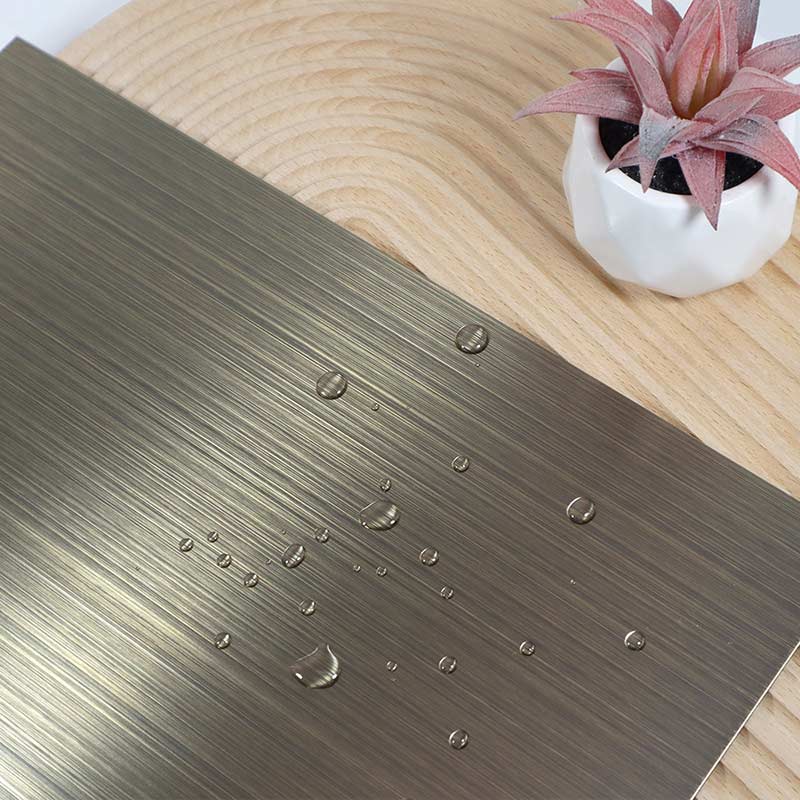 Stainless Steel Hairline Antique Bronze Matt Sheet