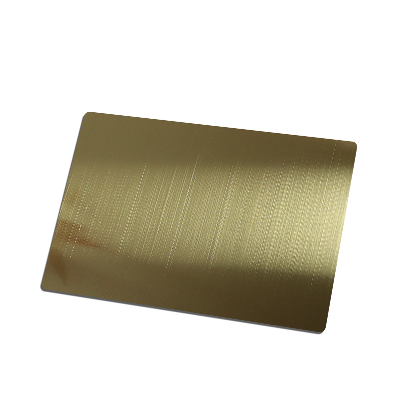 Stainless Steel Hairline Champane Gold AFP Sheet