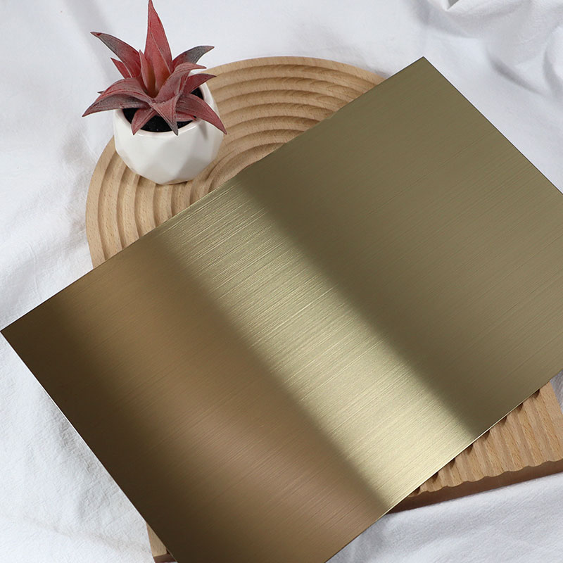 Stainless Steel Hairline Bronze Shiny AFP Sheet