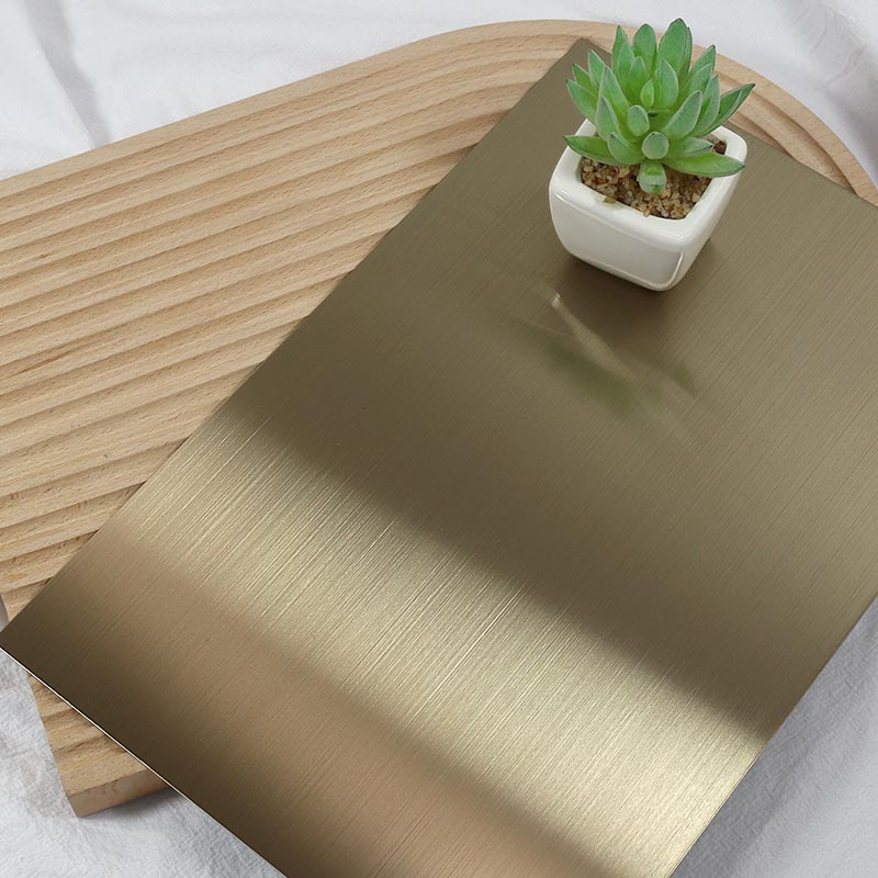 Stainless Steel Hairline Bronze Shiny AFP Sheet