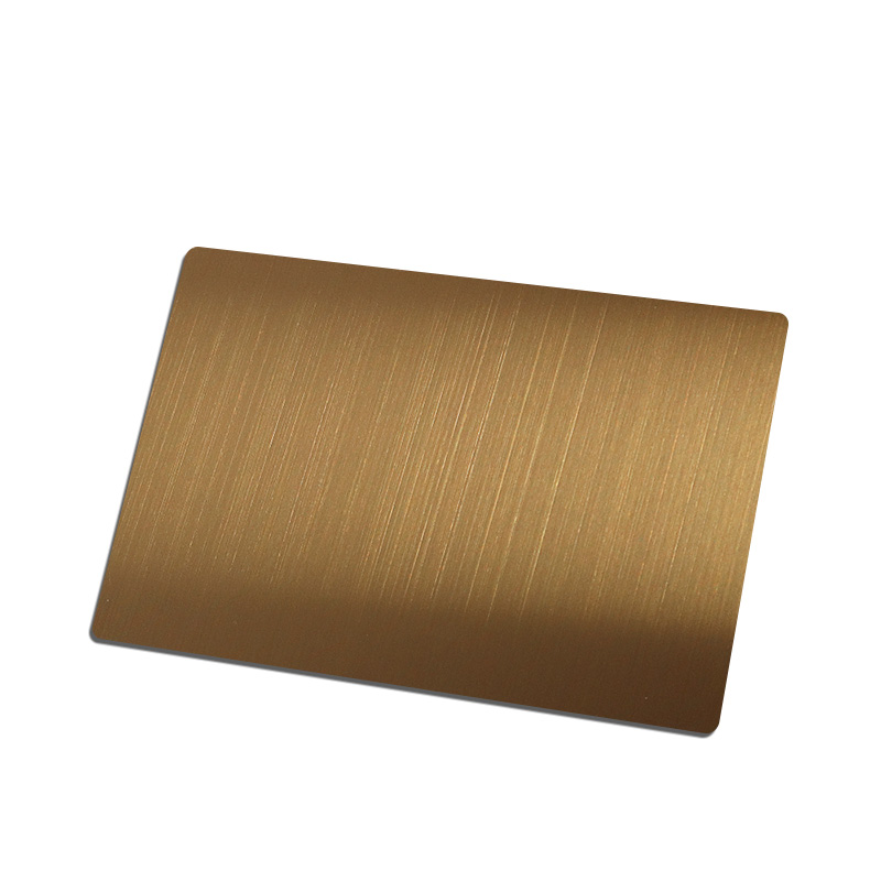 Stainless Steel Hairline Rose Gold Shiny AFP Sheet