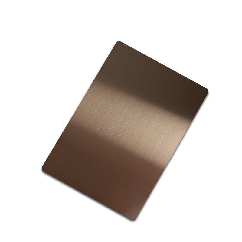 Stainless Steel Hairline Copper Shiny AFP Sheet