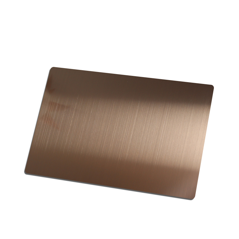 Stainless Steel Hairline Tea Gold Shiny AFP Sheet