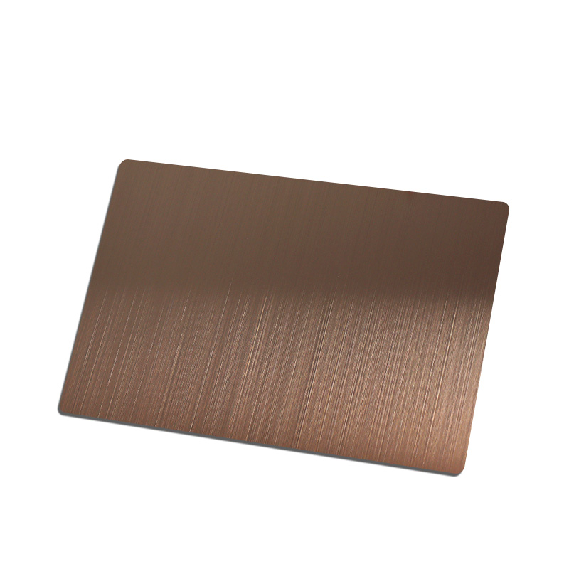 Stainless Steel Hairline Brown Shiny AFP Sheet