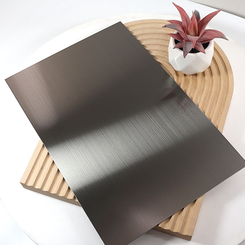 Stainless Steel Hairline Grey Shiny Sheet