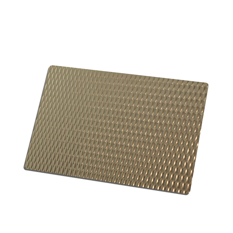 Stainless Steel Hairline Mirror Bronze Grain  Sheet