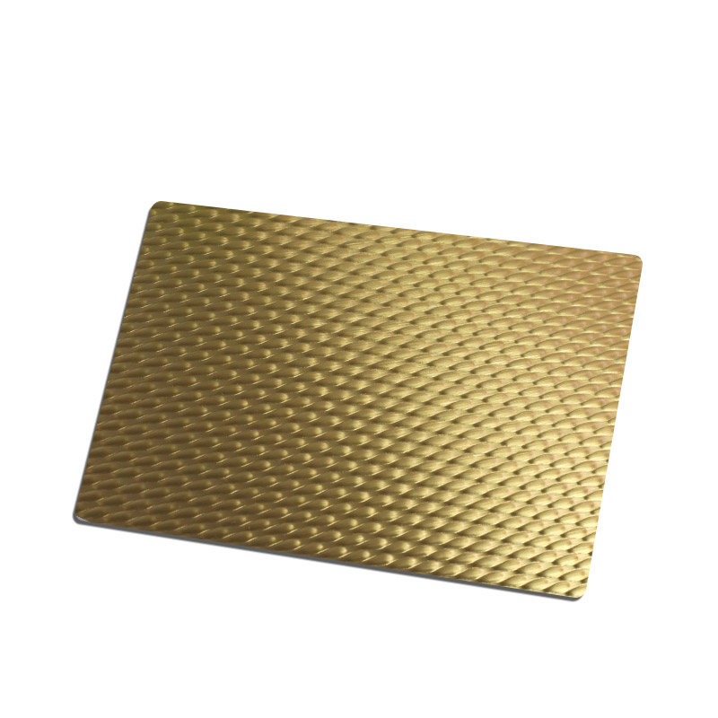 China Factory Stainless Steel Hariline K-Gold AFP 5WL Sheet