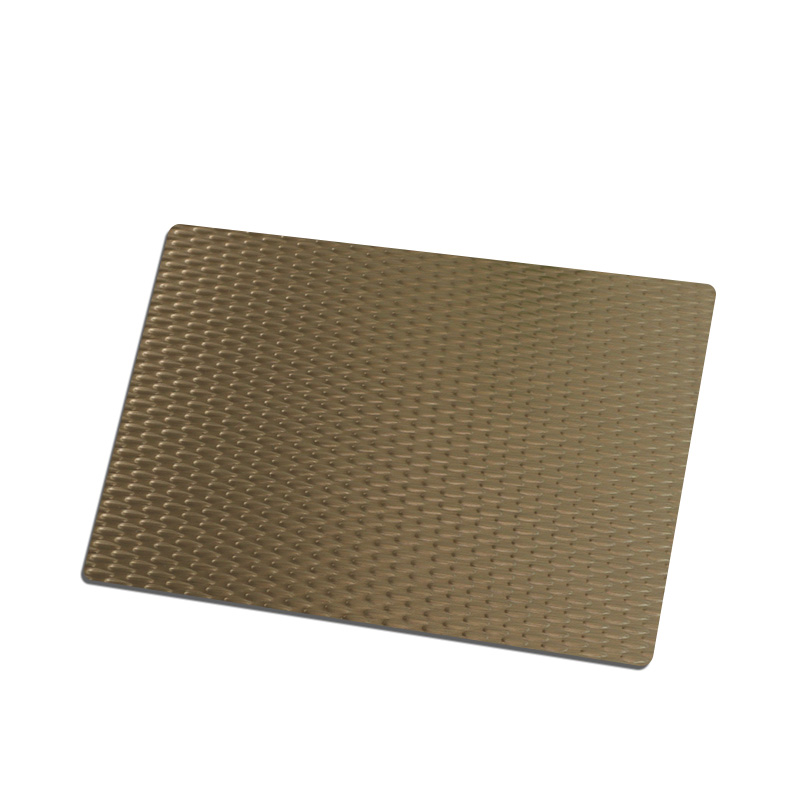 Stainless Steel Hairline Bronze Matt AFP Grain Sheet