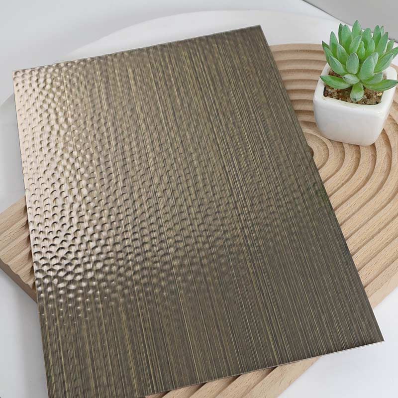 Stainless Steel Antique Bronze Honeycomb-A Sheet