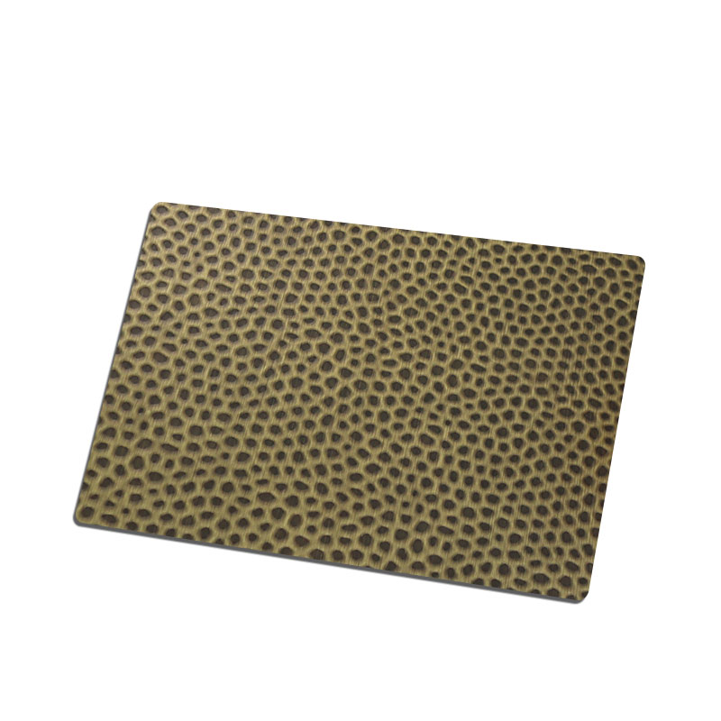 Stainless Steel Hairline Honeycomb-B Antique Bronze Sheet