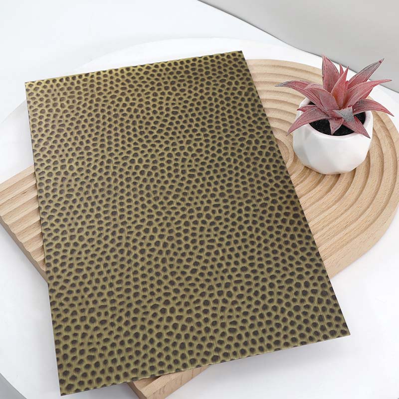 Stainless Steel Hairline Honeycomb-B Antique Bronze Sheet