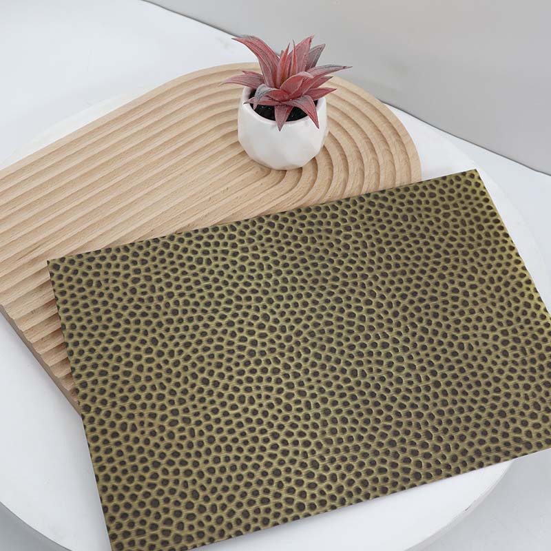 Stainless Steel Hairline Honeycomb-B Antique Bronze Sheet