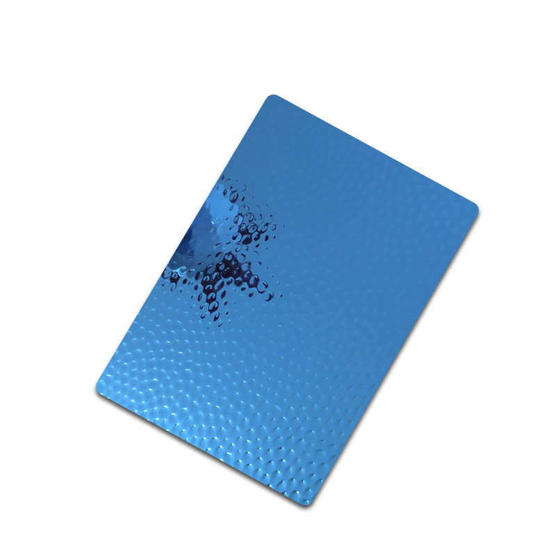 Stainless Steel Mirror Blue Honeycomb-A Sheet