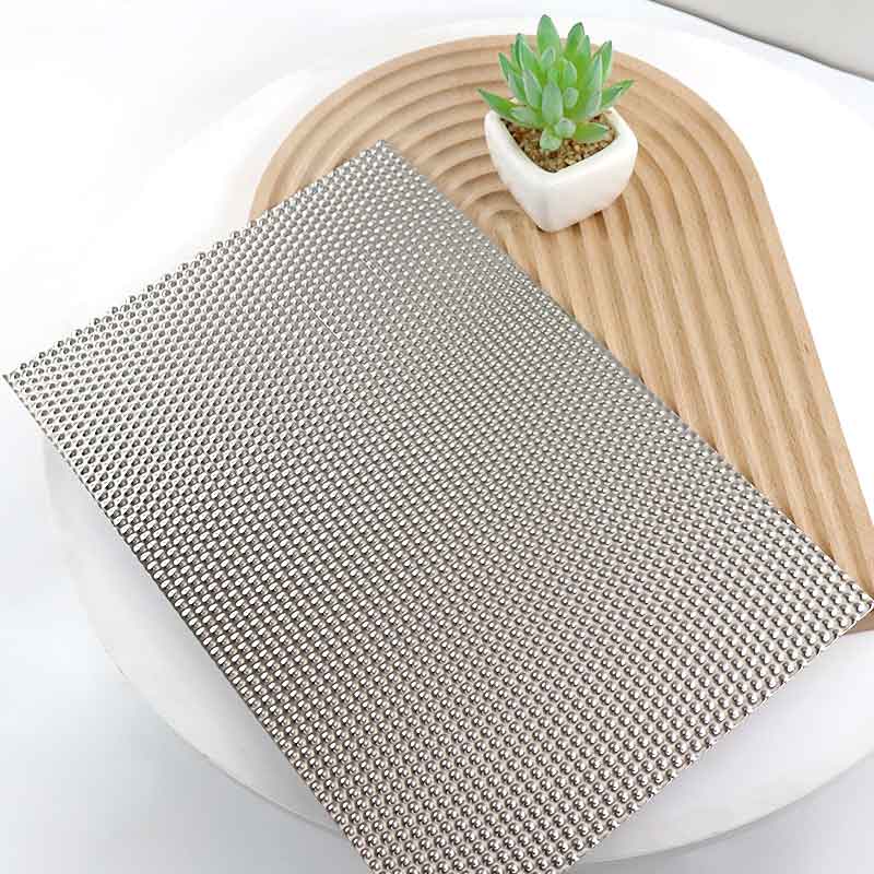 Stainless Steel Hairline Small Dots Sheet