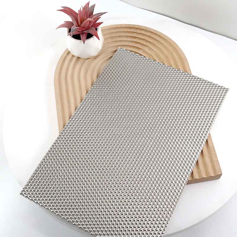 Stainless Steel Hairline Small Dots Sheet