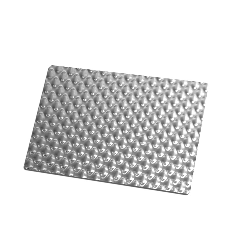 Stainless Steel Embossed Hairline Big Water Beads Sheet