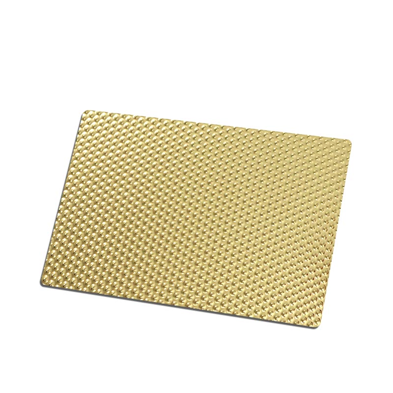 Stainless Steel Mirror Gold Small Dots Sheet