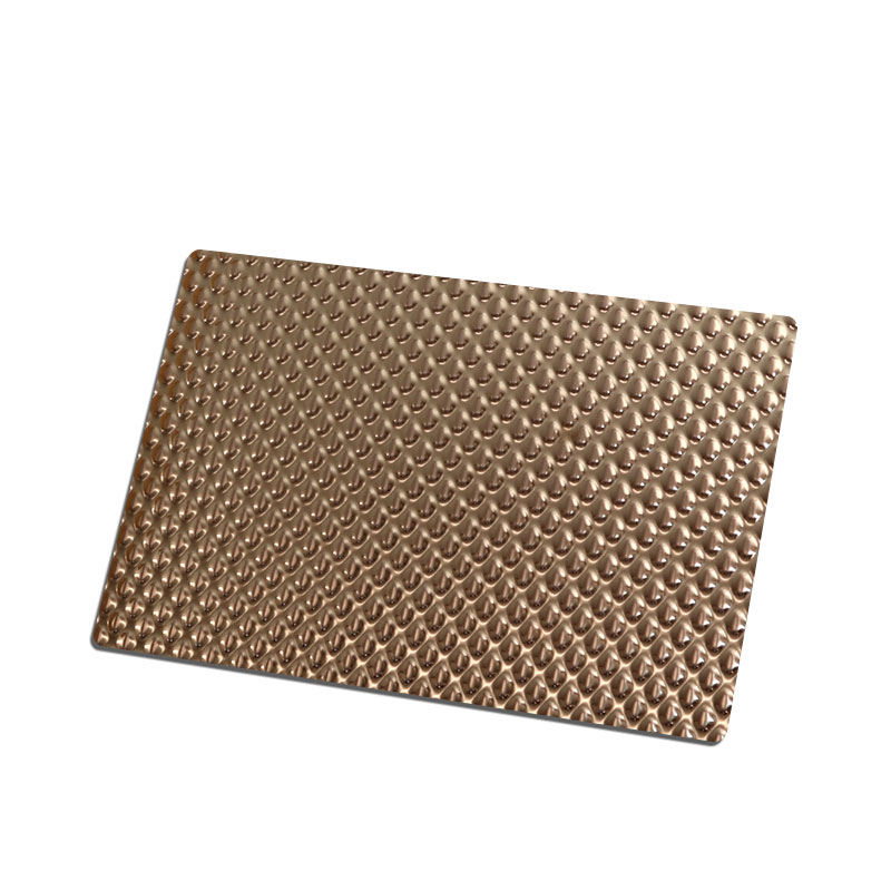 Stainless Steel Rose Gold Big Water Beads Sheet