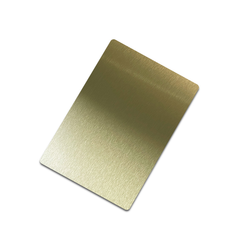 Stainless Steel NO.4 Bronze Shiny AFP Sheet