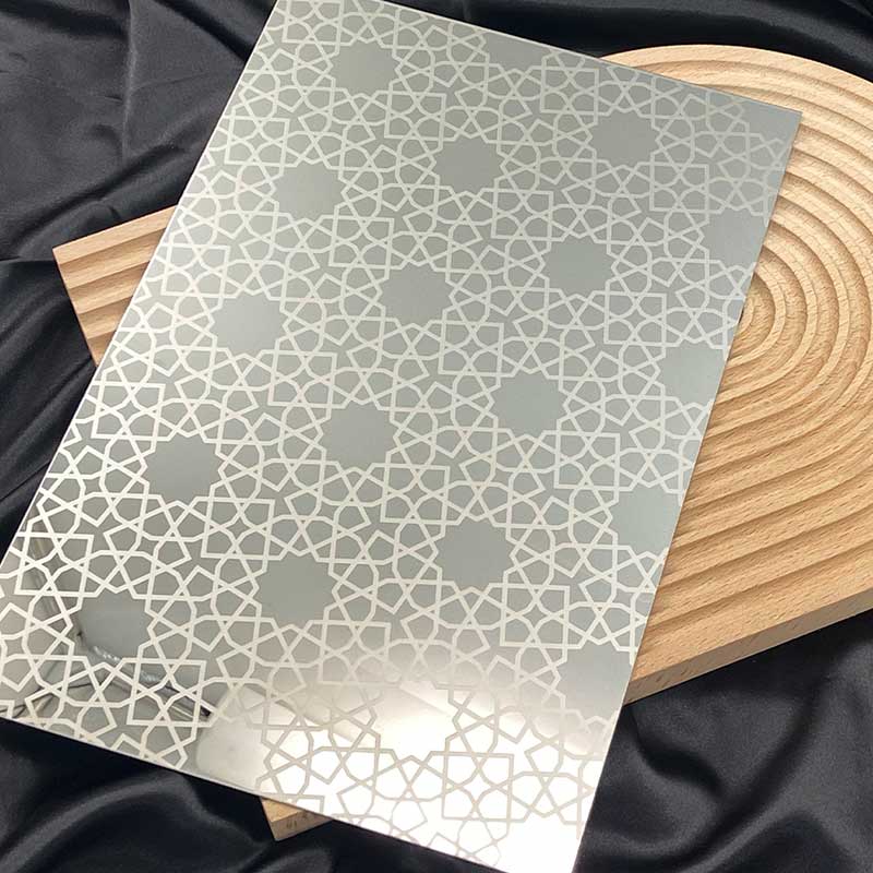 Stainless Steel Mirror Etched Sheet C