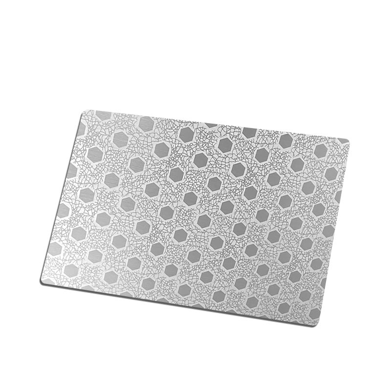 Stainless Steel Hairline Etched Sheet B