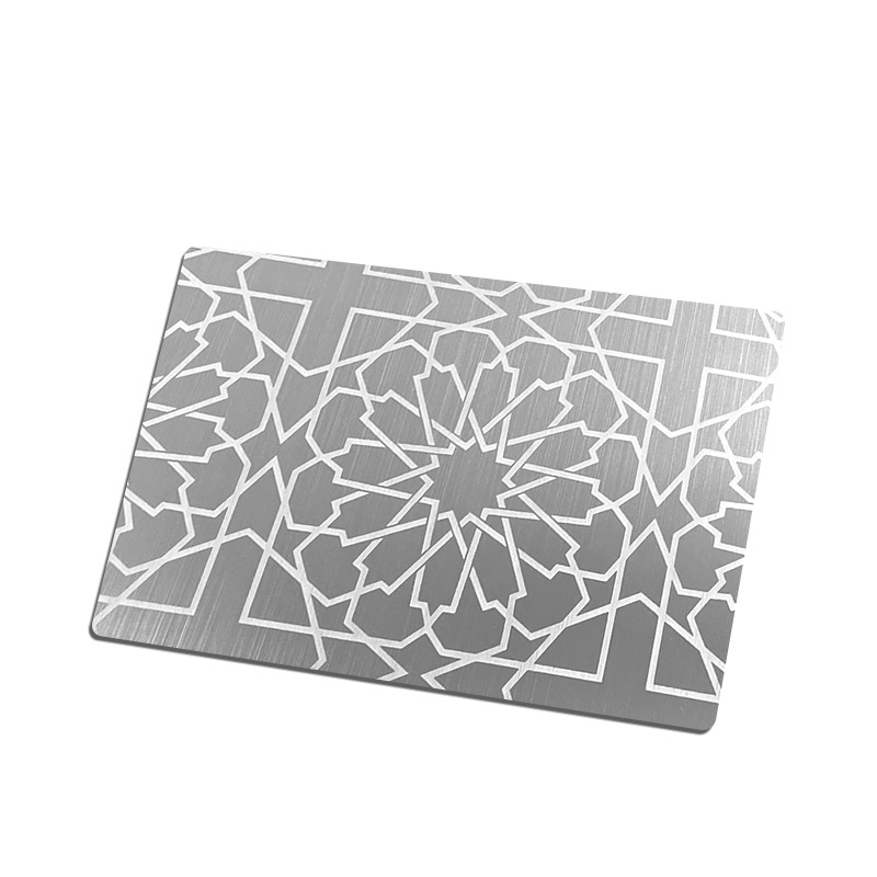 Stainless Steel Hairline Etched Sheet D