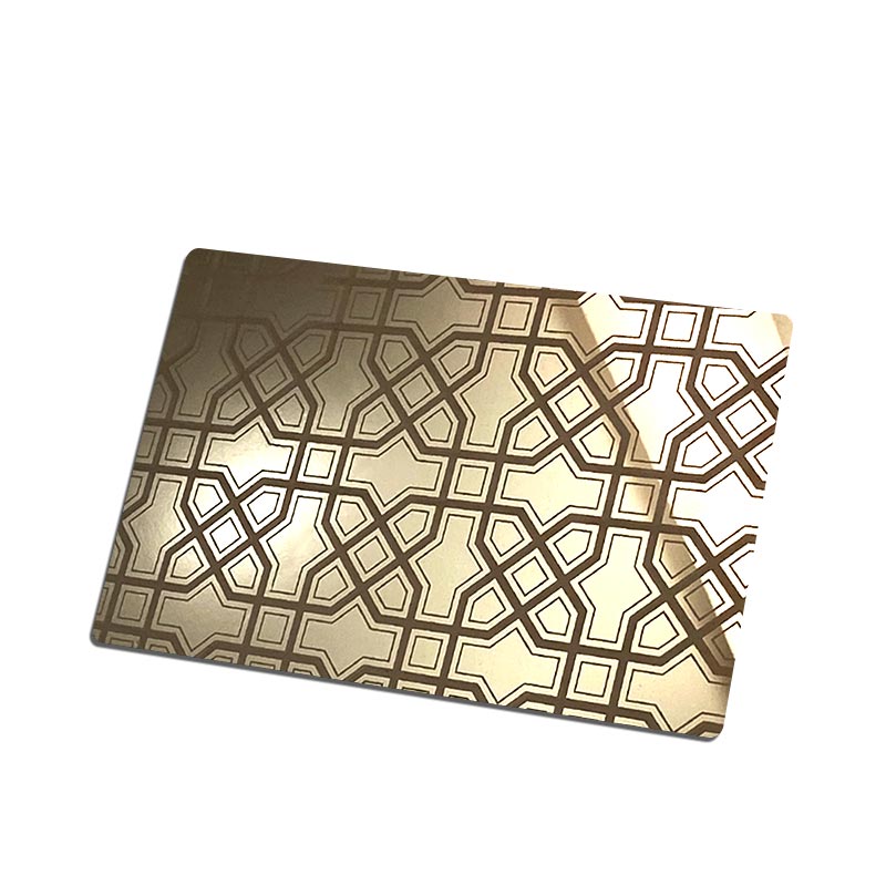 Stainless Steel Mirror Copper Etched Sheet