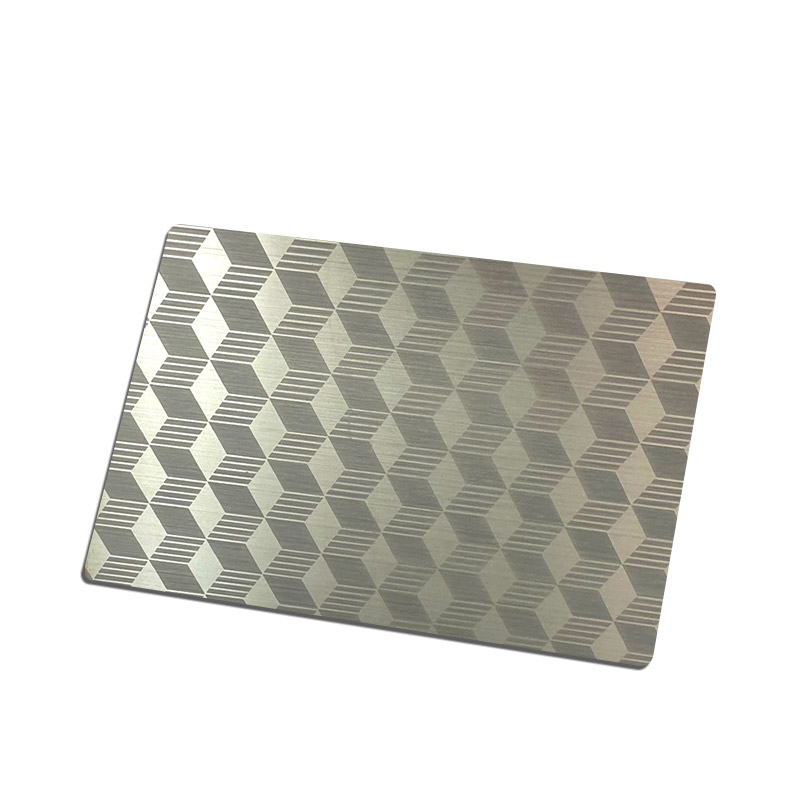 Stainless Steel Hairline Grey Matt AFP Etched  Sheet