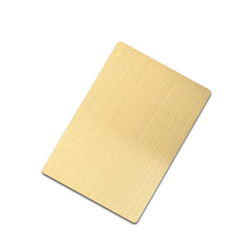 Stainless Steel Hairline Gold Sheet