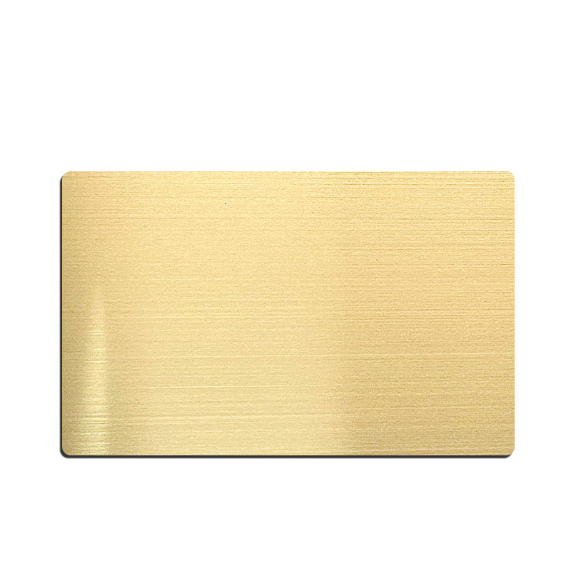 Stainless Steel Hairline Gold Sheet