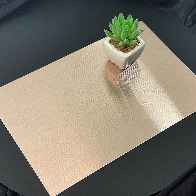 Stainless Steel Hairline Copper Sheet