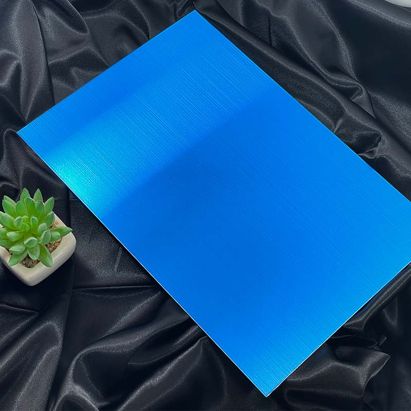 Stainless Steel Hairline Blue Sheet