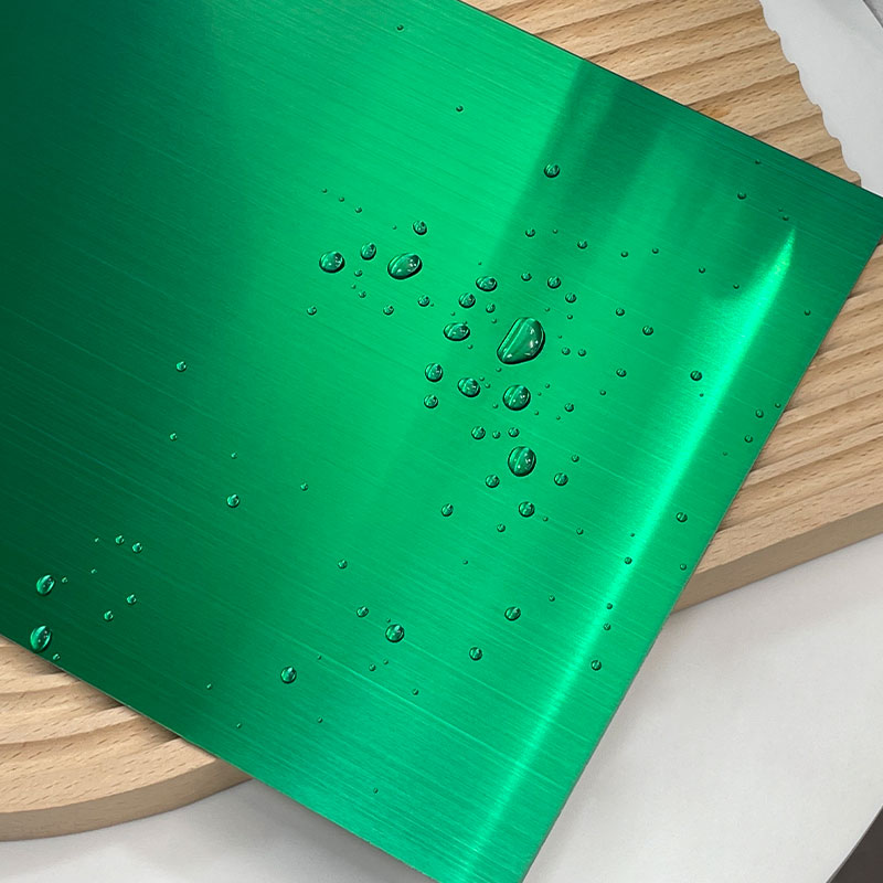 Stainless Steel Hairline Green Sheet