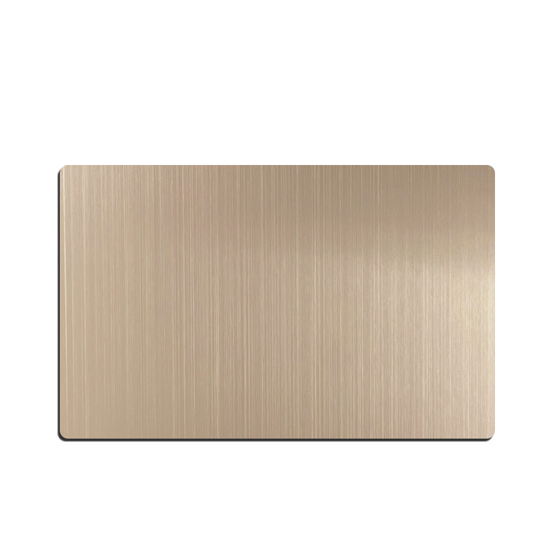 Stainless Steel Hairline Tea Gold Sheet