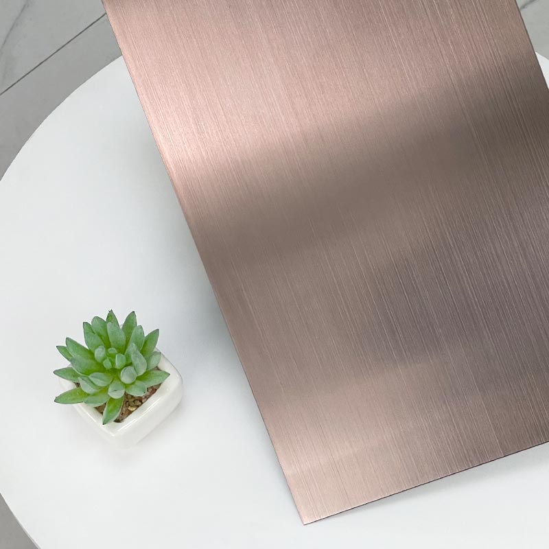 Stainless Steel Hairline Brown Sheet