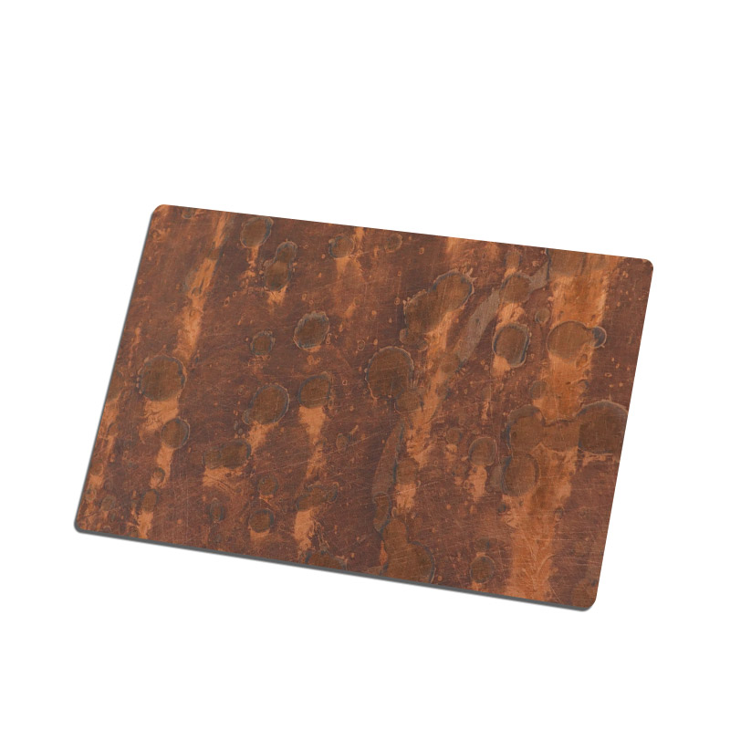 Stainless Steel Archaize Vibration Red Copper-A Sheet