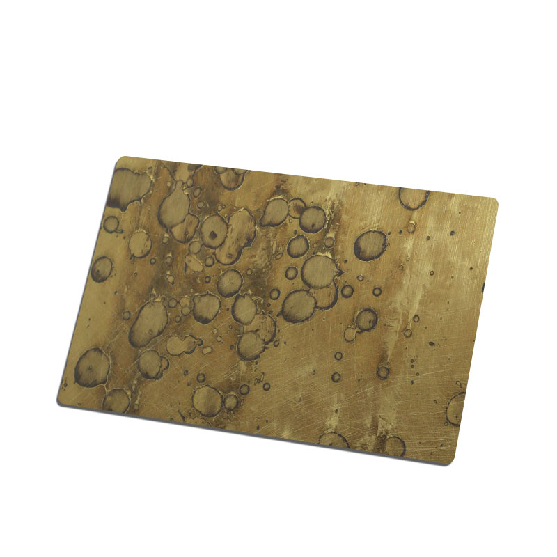 Stainless Steel Archaize Vibration Brass-A Sheet